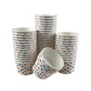 MMvolesy 4oz Rainbow Paper Ice Cream Cups Polka Dot Paper