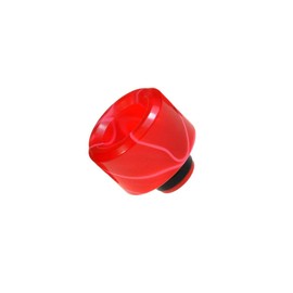 Armerah Basin 510 Drip Tip eCig Mouthpiece Short/Wide Acrylic/Marble Single in Red