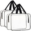 Clear Toiletry Bags, 2 Pcs Large Storage Makeup Bags Waterproof