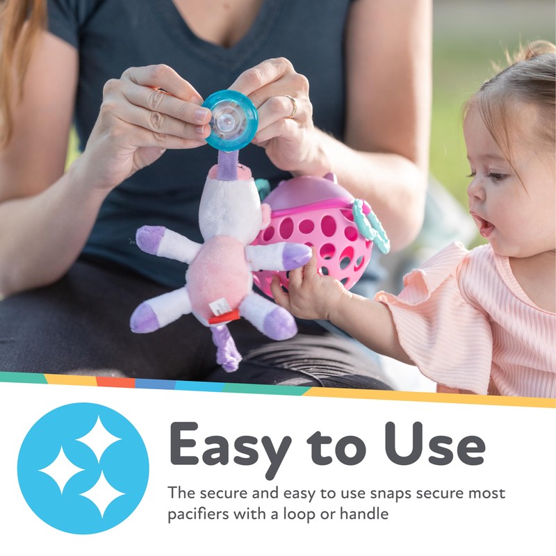 Nuby Calming Natural Flex Snuggleez Pacifier with Plush Combo Set