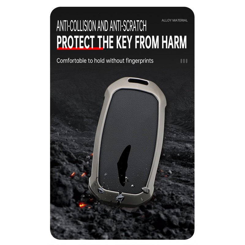 TECART Metal Key Fob Cover Fit for Genesis GV60 GV80
