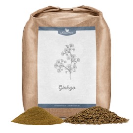 Krauterie Ginkgo Blätter für Pferde in Spitzenqualität (500 g) - Artgerechtes Einzelfuttermittel für Pferde frei von Zusatzstoffen, geschnitten