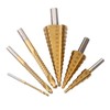 6PCS Step Drill Bit Set Metal Wear Resistant High Hardness