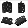 18 Pack goldenwarm 4 inch Black Door Hinges Interior Door