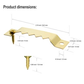 Large Sawtooth Picture Frame Hangers with Screws - 30 Pack, Supports 50 Ibs, Picture Hanging Hooks for Hanging Photo Frames Canvas Artwork Paintings