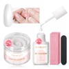 AZUREBEAUTY Nail Repair Kit Transparent Crystal for Broken Cracked Split