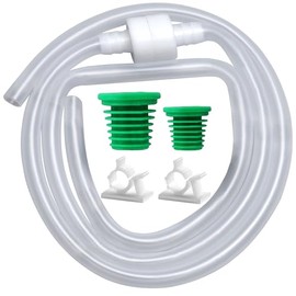 Sink Soap Dispenser Extension Tube Kit with Upgraded Check Valve, 47" Under Counter Soap Dispenser Tube for Kitchen Sink, Fit Most Soap Containers, Strong Suction, No More Tiny Bottle Daily Refills