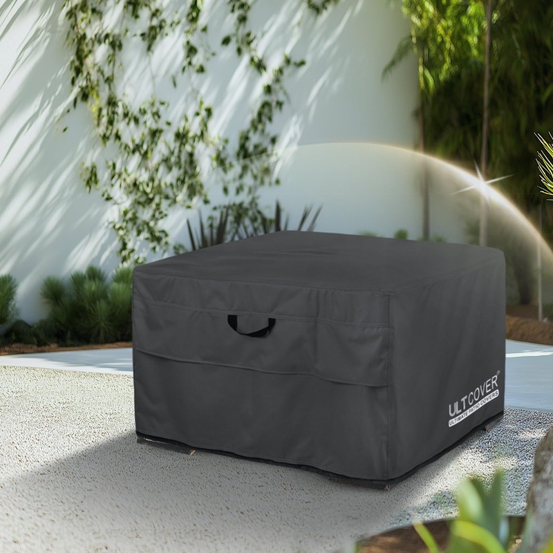 ULTCOVER Patio Fire Pit Table Cover Square 44 inch Outdoor