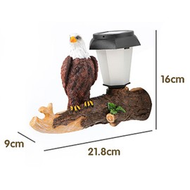 MONMOB Eagle Solar Garden Outdoor Hanging Statues Eagle Fence Solar Lights Outdoor Waterproof Garden Lawn Decor Eagle Statue for Patio Balcony Yard Ornament Unique Housewarming Gifts