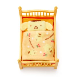 Sanrio 410551 Sanrio Miniature Bed, Pompompurin, Pudding, Miniature Collection, Character, 3.7 x 2.4 x 2.4 inches (9.5 x 6 x 6 cm)