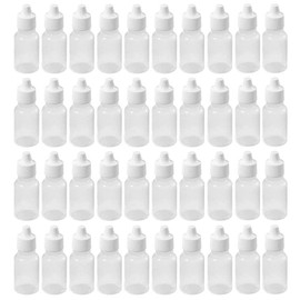 Bamboopack 50PCS 15ml/1oz Empty Clear Plastic Squeezable Dropper Bottles Refillable Eye Liquid Dropper Containers for Essential Oils