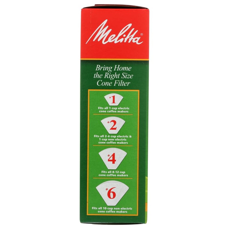 Melitta 6 cups White Cone Coffee Filter 100 pk (pack