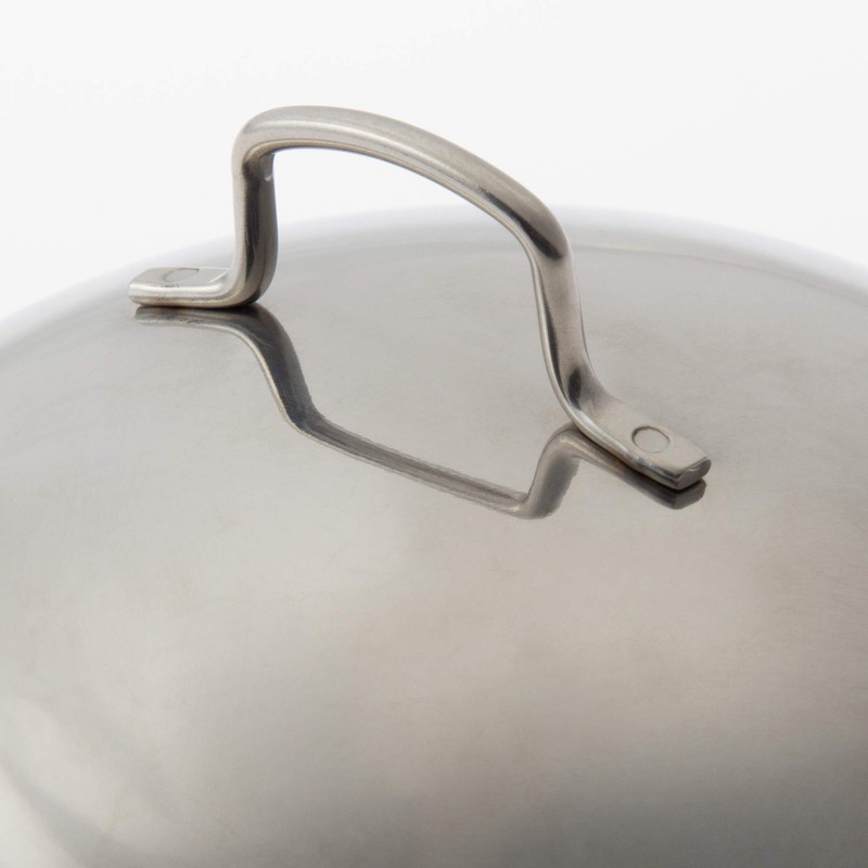 TKG Corporation Petite Wok Lid for Chinese Cuisines, 18-8 Stainless