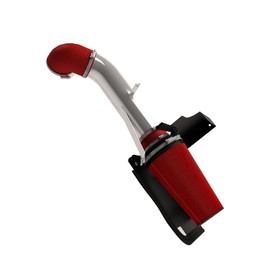 Wilk Toma de Aire frío de 4'' con Protector térmico Compatible con GMC y Chevy V8 4.8L/5.3L/6.0L Silverado 1500/2500/3500 1999-2006 - Rojo