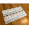 Diamond C Trailers Replacement Stickers 24”(Set Of 2) White Decals