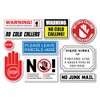 A5 Sticker Sheet No Cold Callers Vinyl Stickers - Calling