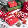 WRAPAHOLIC 30 Inch Jumbo Reversible Red Christmas Wrapping Paper -