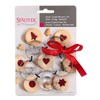 Städter 5-Piece Linzer Cookie Cutter Set Spitzbub Stainless Steel Diameter