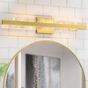 HAHZT Modern Bathroom Vanity Light: Brushed Gold 27 inch 28W
