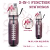 Sports Squeeze Rugby Water Bottles, 2-in-1 Mist And Sip Function