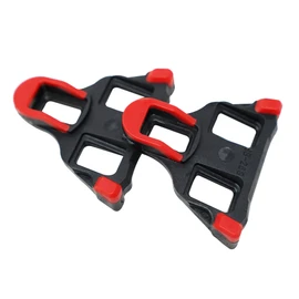 Laxzo ® Grip Cycling Cleats With Positioner Function Compatible With Shimano SM-SH10 SPD-SL Anti-Slip TPU Surface Bicycle Cleat MTB Cycling Shoes Red