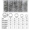 Alwonder 200-Pack Fishing Split Rings with Box, Stainless Steel Lure