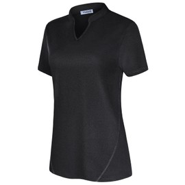 Vldnery Moisture Wicking Shirts for Women Golf Polo Athletic Tops Workout Yoga Tshirt Hiking Tennis XL