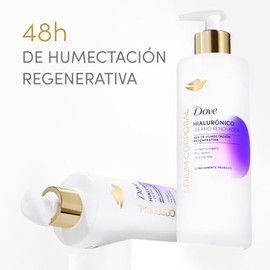 DOVE Srum Corporal en Crema Dermo Renovador con cido Hialurnico que repara y previene 5 signos de la resequedad para piel seca y extra seca 200 ml    