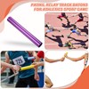PATIKIL 2pcs Relay Truck Baton Aluminum Alloy Tube Field Running