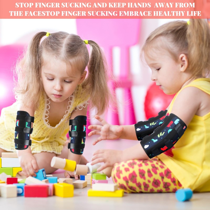 Threlaco 2 Pack Thumb Sucking Stop for Kids Toddlers Nail