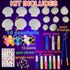 Omuyasi Glow-in-the-Dark Shells Painting Crafts, Craft Set Children from 4