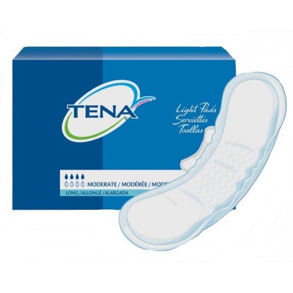 TENA Light Bladder Control Pads, Tena Pad Lng Mod Absbncy, (1 CASE, 180 EACH)