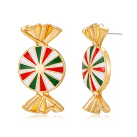 TENTMENTISE Christmas Earrings for Women Holiday Earrings with Candy Dangle Earrings Christmas Earrings Jewelry Gift