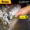 Titan 12771 8-Piece Locking Folding Metric Hex Key Set