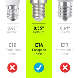 Maelsrlg E14 LED Bulb Dimmable, 40W Equivalent, Filament Clear Glass, 4W 400LM, Soft White 2700K, E14 European Base Light Bulbs, Pack of 5