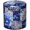 Yamako 79204 Tea Caddy Pokkan Indigo Checkerboard S 3.0 x