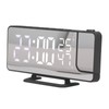 Projection Alarm Clock Mirror Screen USB Charging Snooze 180° Digital