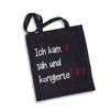 Tassenbrennerei Cotton Bag with Saying Ich kam sah und korigierte