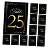 MAGICLULU 1set Wedding Table Numbers Cards Double Sided Place Card
