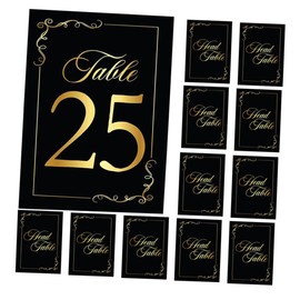 MAGICLULU 1set Wedding Table Numbers Cards Double Sided Place Card Decor Stylish Table Number Accessories for Events Parties and Restaurants 30pcs