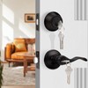Probrico Oil Rubbed Bronze Entry Lever and Deabolt Set, Keyed