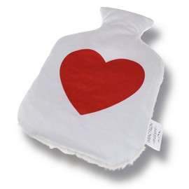 IMPACTRION -nature- Organic Cherry Stone Pillow as Hot Water Bottle with Heart, Handmade in Austria, 100% Natural Cotton, Production CO² Neutral