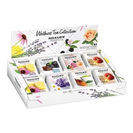 Bigelow Benefits Wellness Tea Collection, Variety Gift Box Sampler, 64 Tea Bags, (Pack of 1