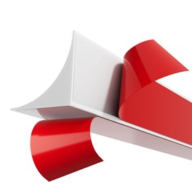 118 Inch Flexible Quarter Round Molding,Bendable Peel and Stick Silicone Molding Trim for Floor Corner Wall Edge,Self Adhesive Shoe Molding for Bathroom Countertop Staircase Cabinet Edge,White