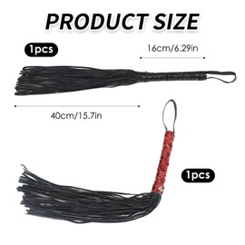 UOPJDD 2 Pieces Pu Er Horse Whip, Rider Training Props, Horse Performance, Tassels, Whip