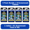 Car Pride Winter Screen Wash Tablets-Pack of 4, 2 Tablets