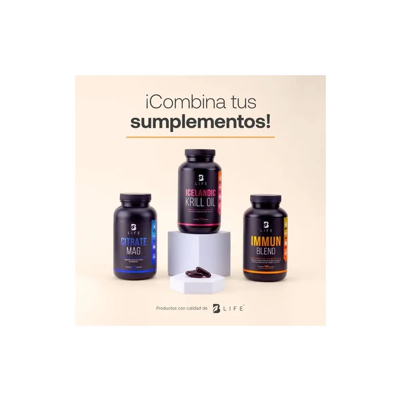 Frasco X150 Cápsulas 150g Icelandic Krill Oil B Life