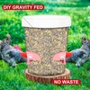 Gugull DIY Chicken Feeders No Waste, Automatic Chicken Feeders and