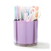 Comix 360° Rotating Pen Holder for Desk, Purple Pencil Holder