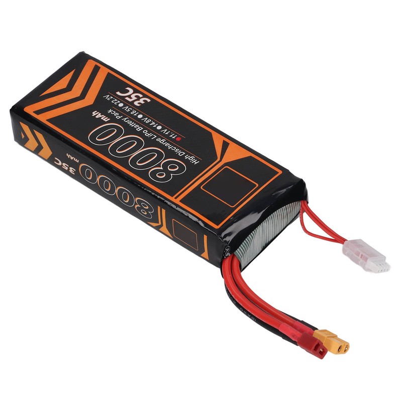11.1V 8000mAh 35C 3S LiPo Battery with T XT60 Plug